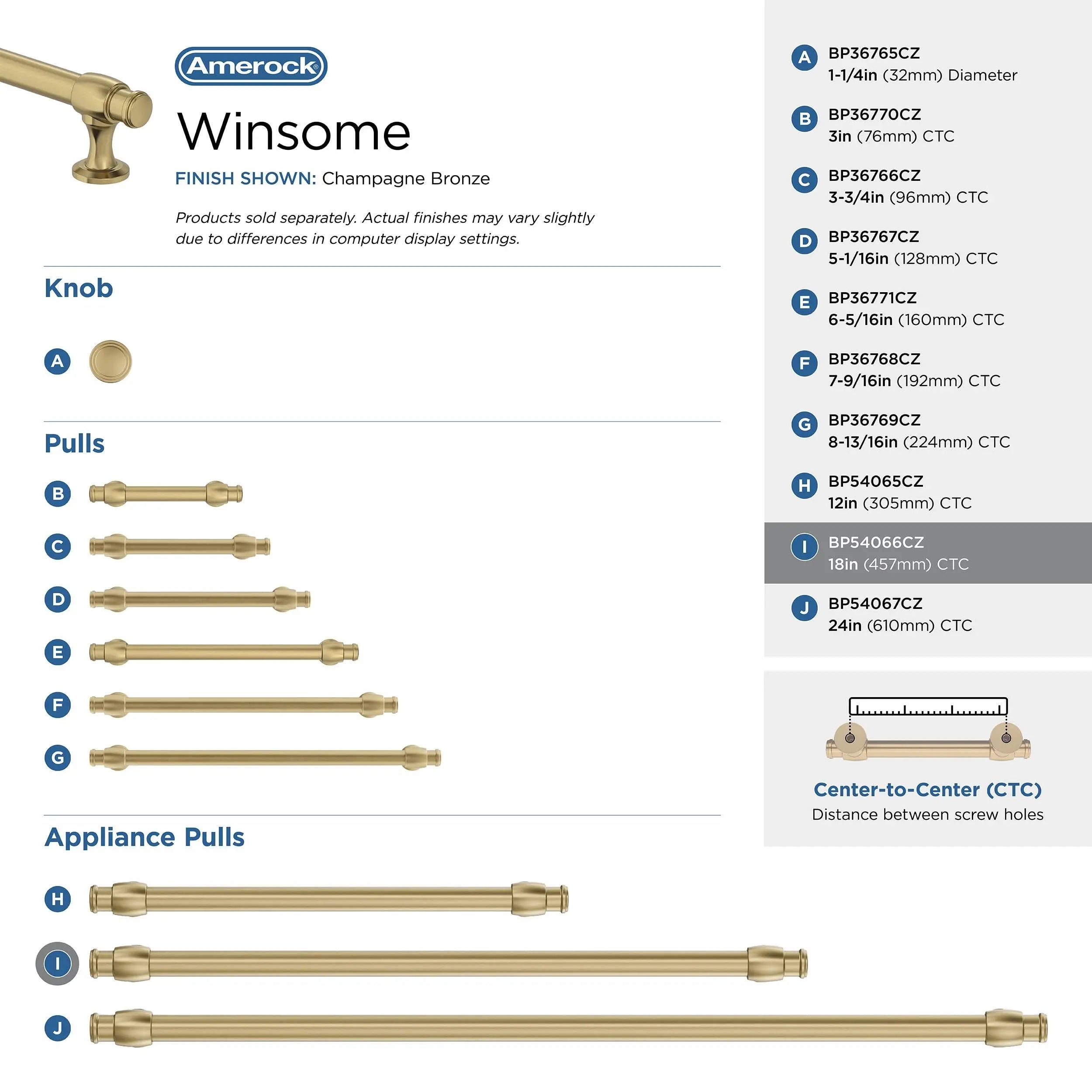 Open Box - Amerock BP54066CZ - Pulls Cabinet Hardware AmerockBullseye Deals
