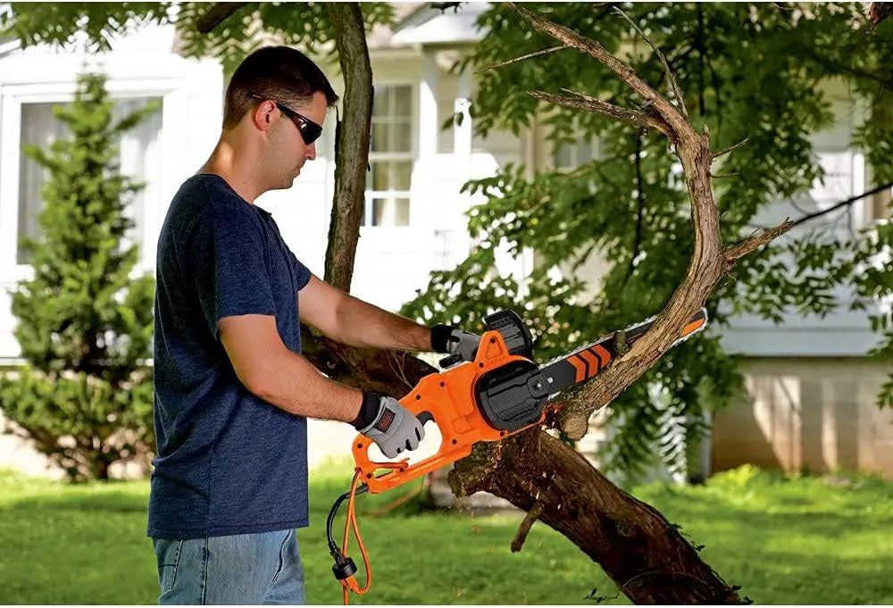 Open Box -  BLACK+DECKER 14 in. 8 Amp Electric Chain Saw BLACK+DECKERBullseye Deals