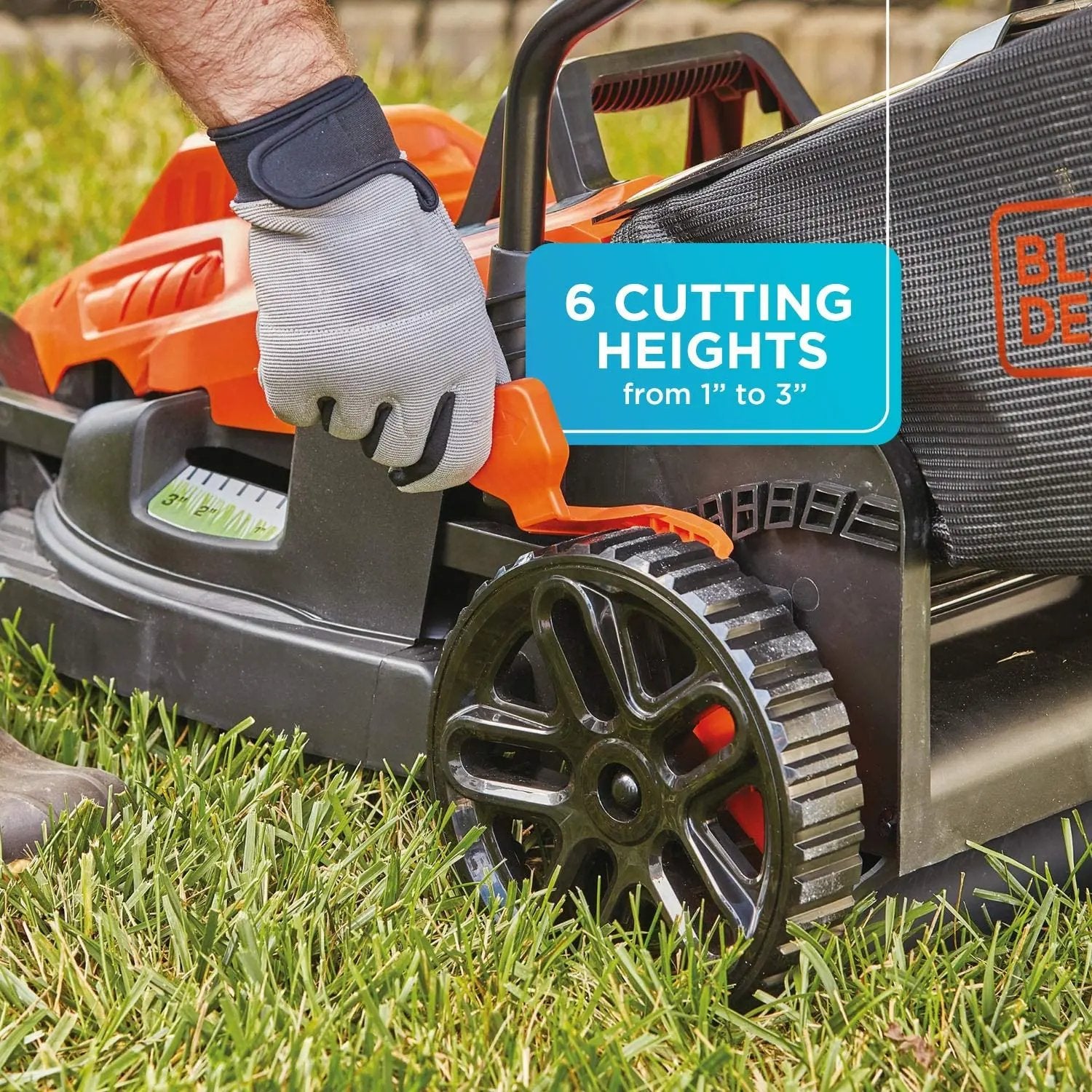 Open Box -  BLACK+DECKER 15 in. 10 Amp Corded Electric Walk Behind Push Mower Black DeckerBullseye Deals