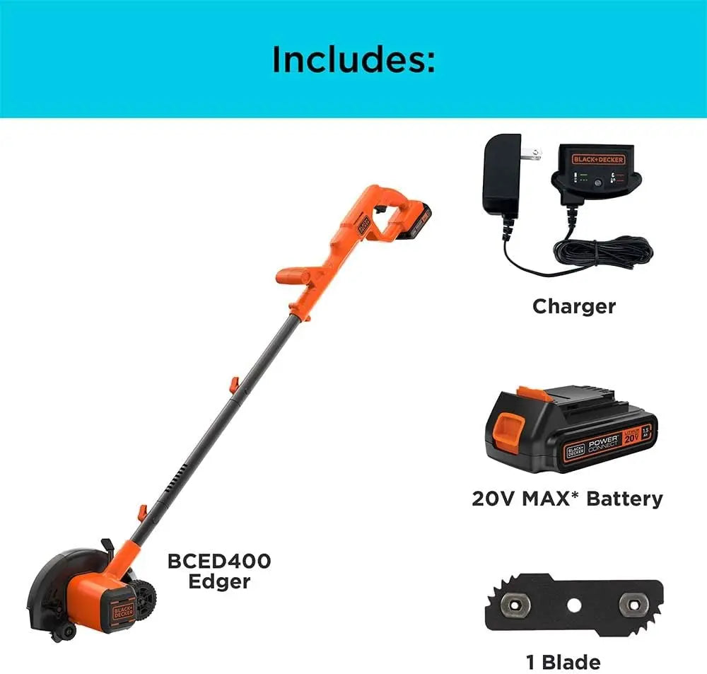 Open Box -  BLACK+DECKER 20-Volt Lithium-Ion Cordless Edger with 1.5 Ah Battery and Charger BLACK+DECKERBullseye Deals