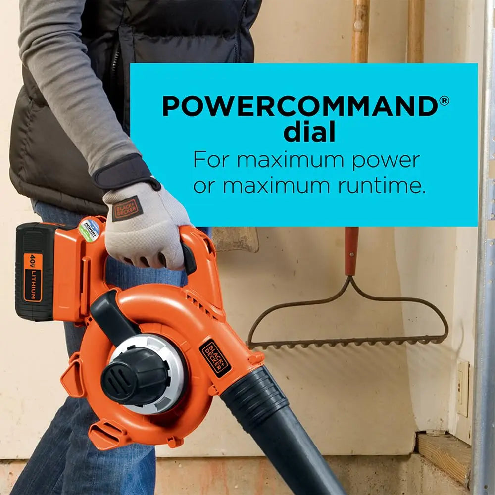 Open Box -  BLACK+DECKER 40V MAX* Lithium Ion Sweeper - Orange Sorbet BLACK+DECKERBullseye Deals