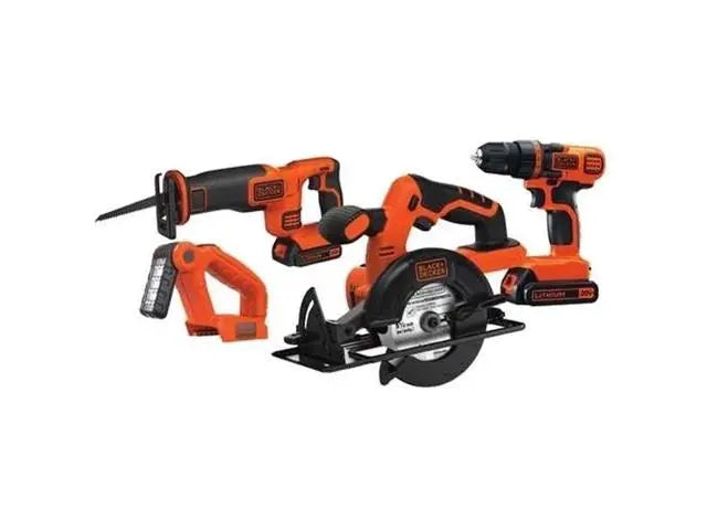 Open Box -  BLACK+DECKER  BD4KITCDCRL 20-Volt MAX Lithium-Ion Cordless Combo Kit (4-Tool) BLACK+DECKERBullseye Deals