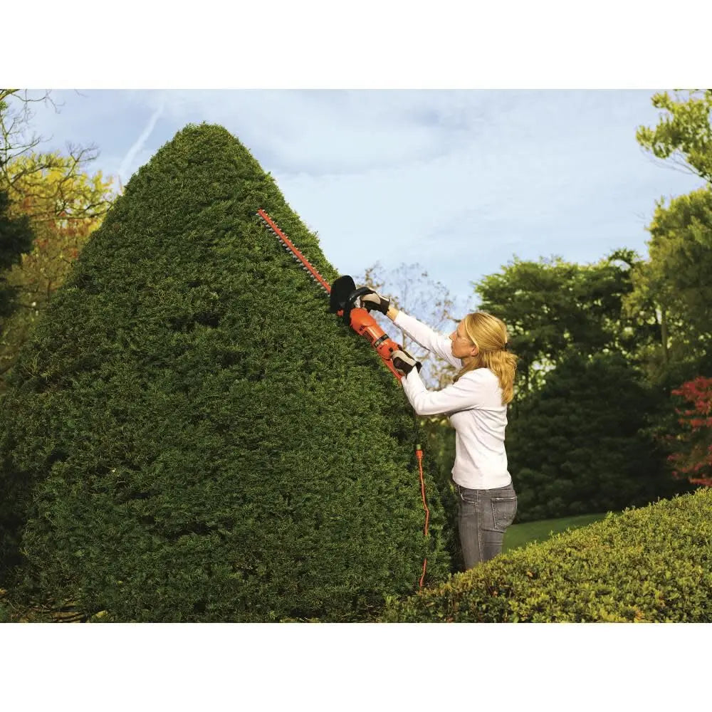 Open Box -  BLACK+DECKER HH2455 3.3 Amp HedgeHog 24" Hedge Trimmer with Rotating Handle BLACK+DECKERBullseye Deals