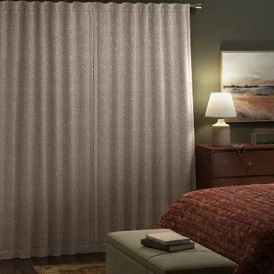 Open Box - Blackout Embossed Velvet Curtain Panel - Threshold ThresholdBullseye Deals