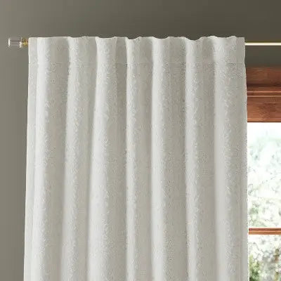 Open Box - Blackout Embossed Velvet Curtain Panel - Threshold ThresholdBullseye Deals