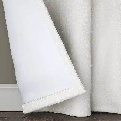 Open Box - Blackout Embossed Velvet Curtain Panel - Threshold ThresholdBullseye Deals