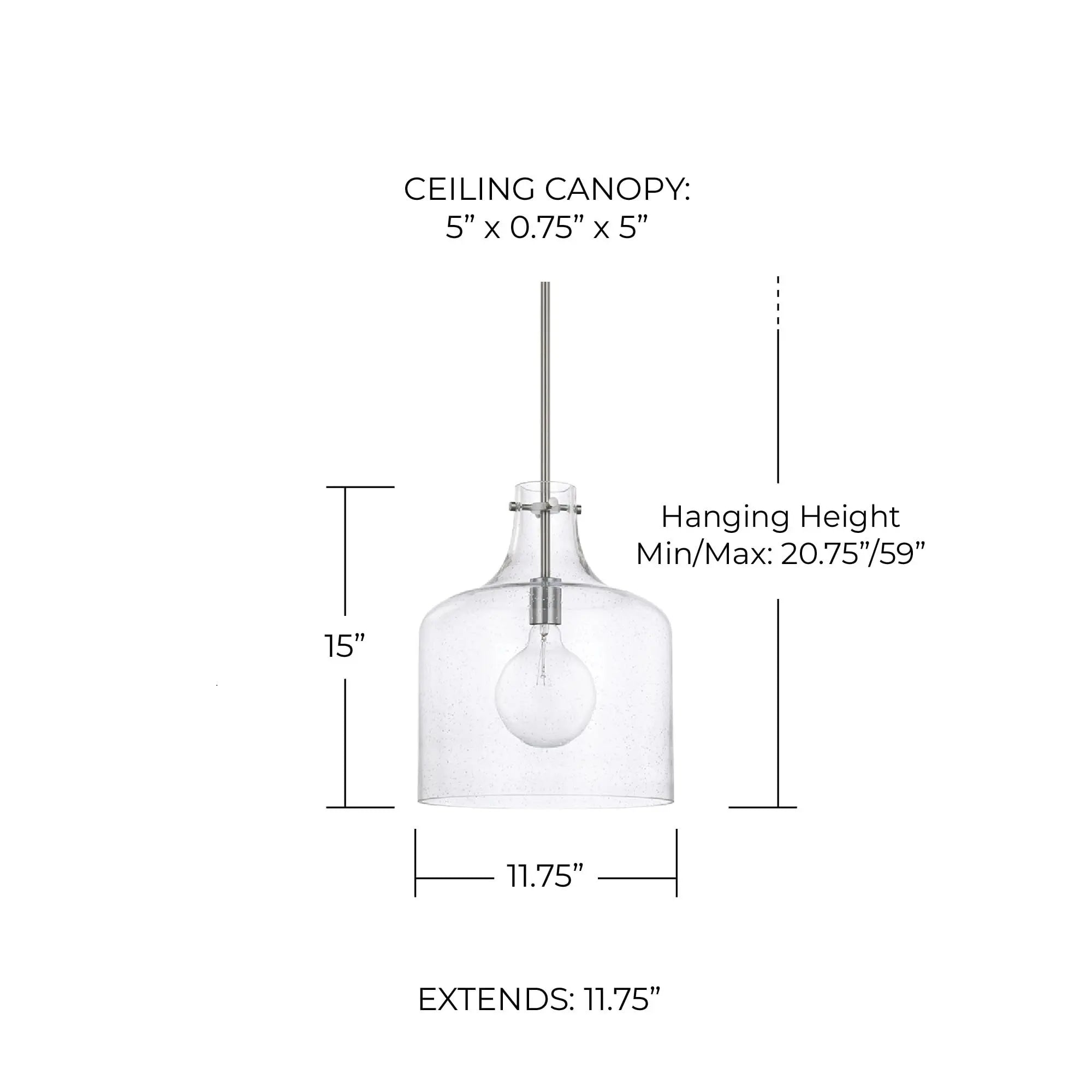 Open Box - Capital Lighting 325712BN - Pendants Indoor Lighting Capital LightingBullseye Deals