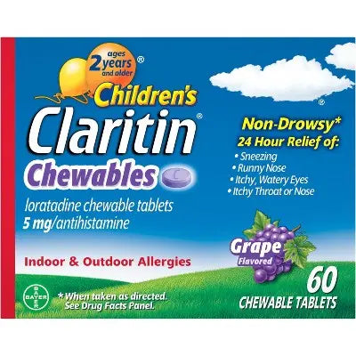 Children's Claritin Open Box - Children's Claritin Loratadine Allergy ...