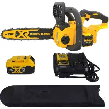 Open Box - DEWALT 12 in. 20V MAX Lithium-Ion Cordless Brushless Chainsaw with (1) 5.0Ah Battery and Charger Included DEWALTBullseye Deals
