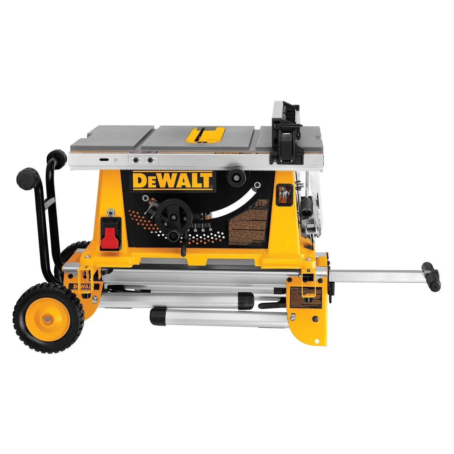 Open Box -  DEWALT 15-Amp Corded 10 in. Job Site Table Saw with Rolling Stand DEWALTBullseye Deals