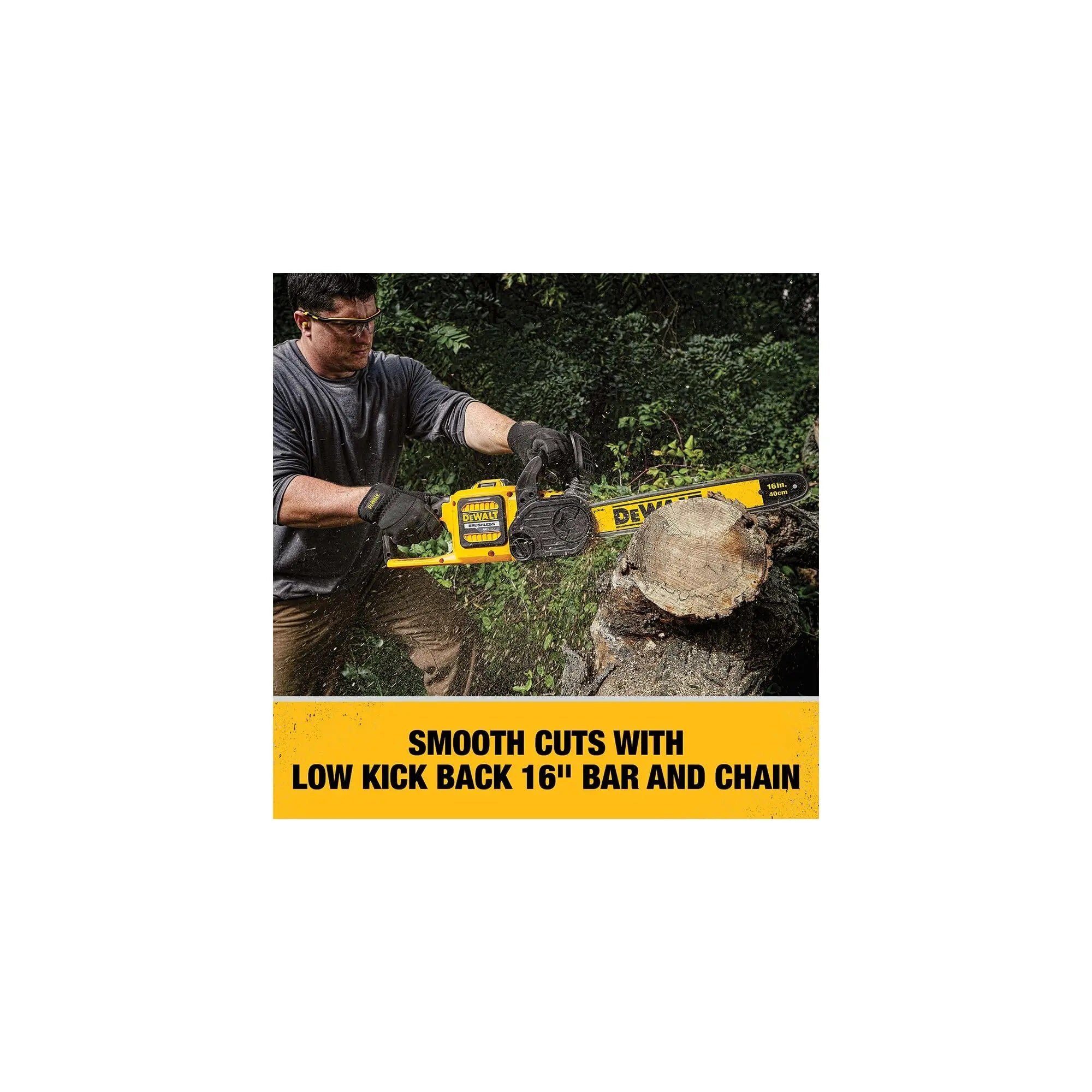 Open Box - DEWALT 16 in. 60V MAX Lithium-Ion Cordless FLEXVOLT Brushless Chainsaw with (1) 2.0Ah Battery and Charger Included DEWALTBullseye Deals