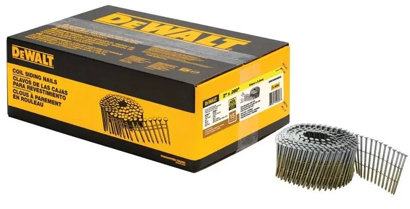 Open Box -  DEWALT 2 in. x 0.090 in. Metal Coil Ring Shank Nails 3600 per Box DeWaltBullseye Deals