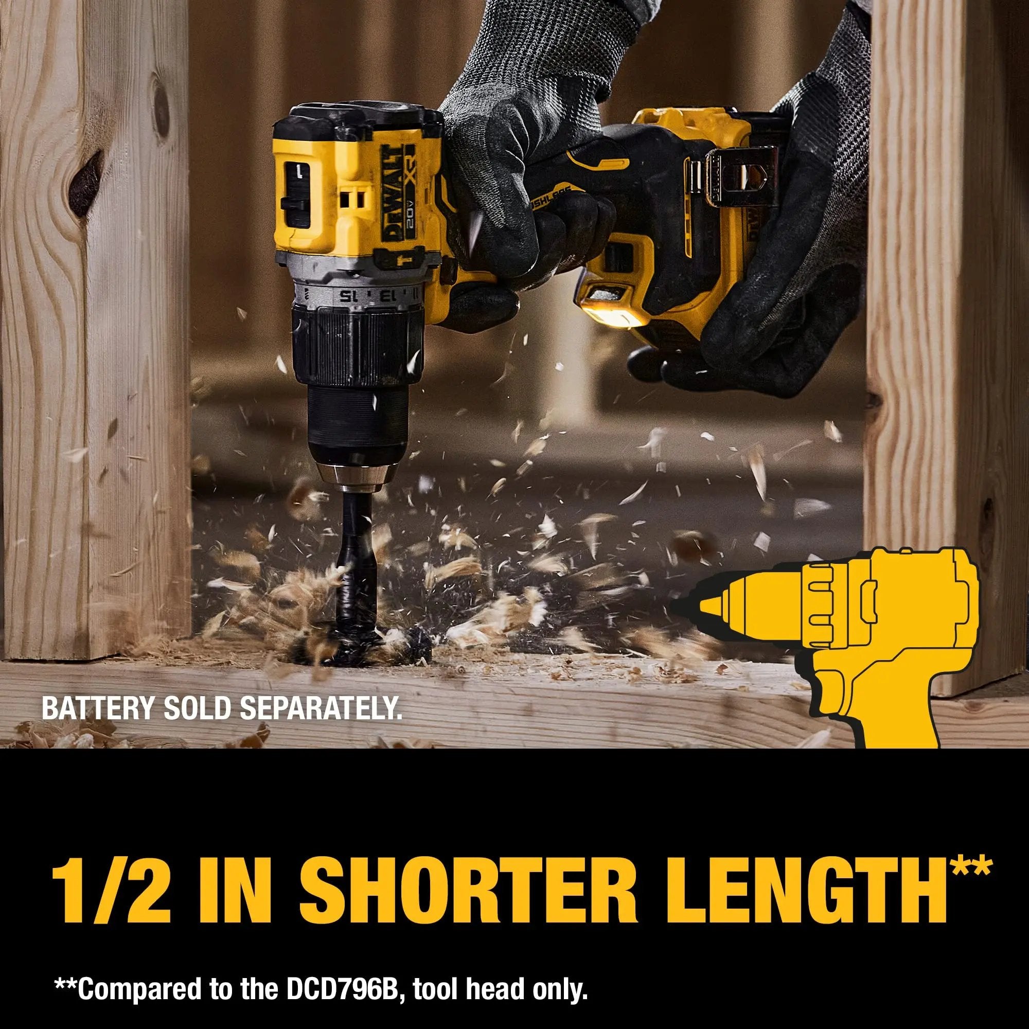 Open Box -  DEWALT 20-Volt Compact Cordless 1/2 in. Hammer Drill (Tool-Only) DEWALTBullseye Deals
