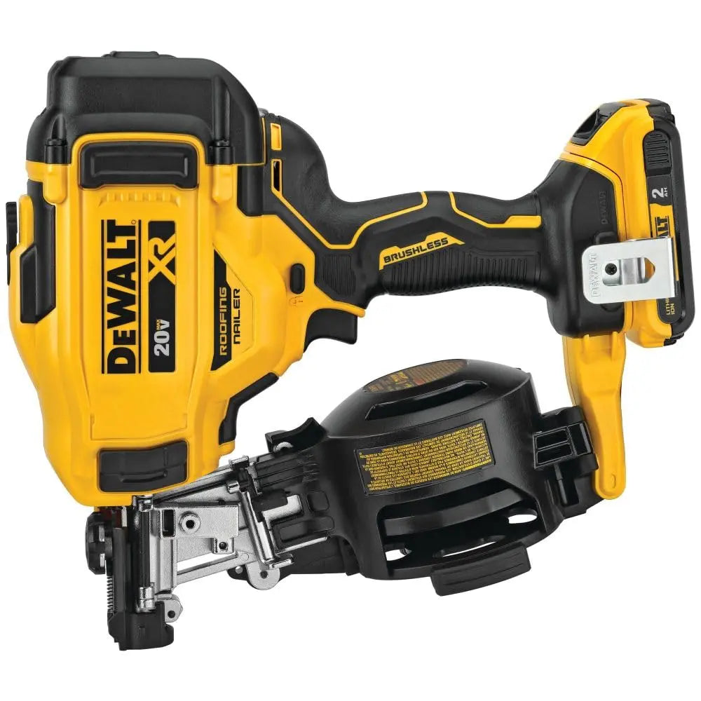 Open Box -  DEWALT 20-Volt MAX Lithium-Ion 15-Degree Cordless Roofing Nailer Kit - Secondipity