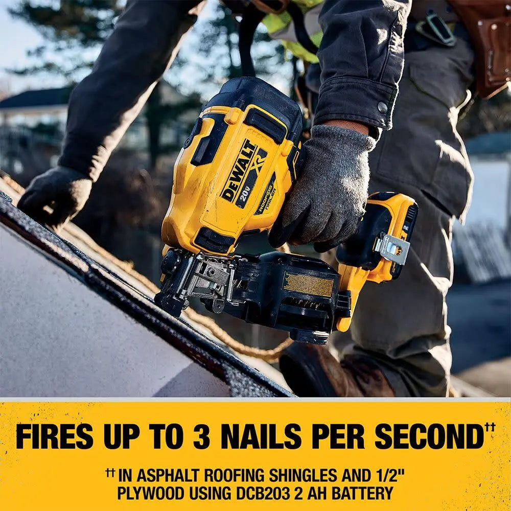 Open Box -  DEWALT 20-Volt MAX Lithium-Ion 15-Degree Cordless Roofing Nailer Kit - Secondipity