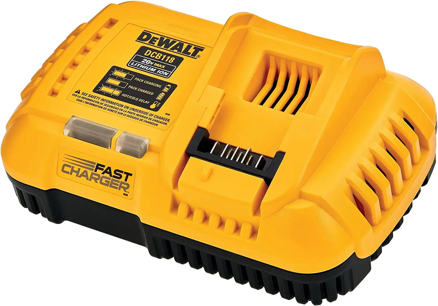 Open Box -  DEWALT 20-Volt MAX Lithium-Ion Fan Cooled Fast Battery Charger DEWALTBullseye Deals