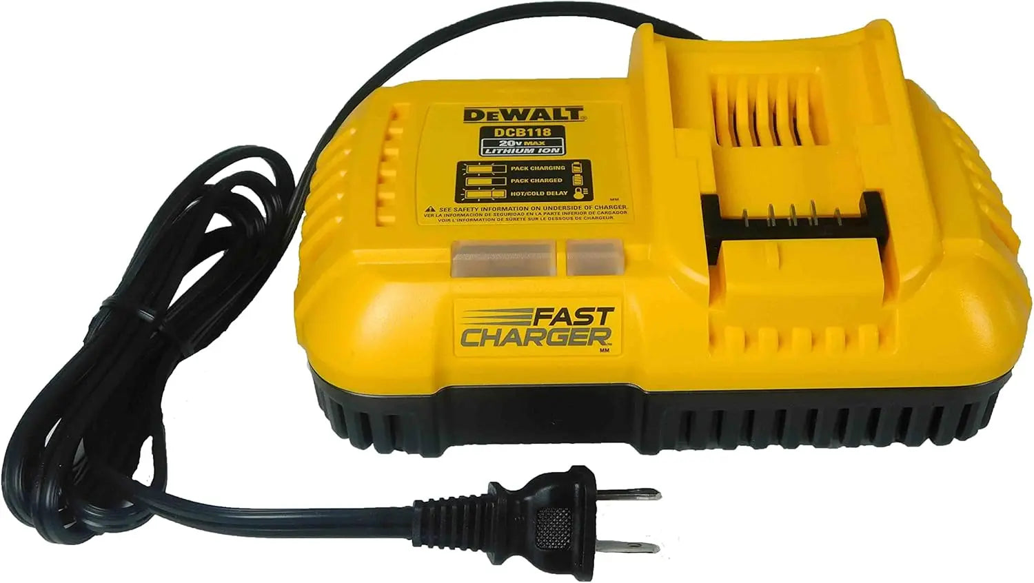 Open Box -  DEWALT 20-Volt MAX Lithium-Ion Fan Cooled Fast Battery Charger DEWALTBullseye Deals