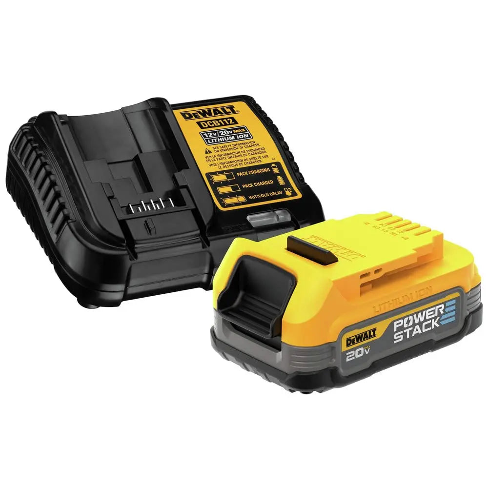 Open Box -  DEWALT 20-Volt MAX POWERSTACK Compact Battery Starter Kit DEWALTBullseye Deals