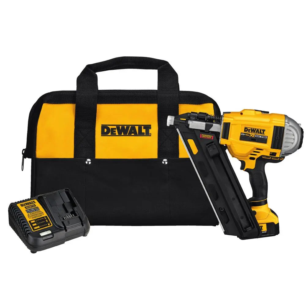 Open Box -  DEWALT 20-Volt MAX XR Lithium-Ion Cordless Brushless 2-Speed 33-� Framing Nailer DEWALTBullseye Deals