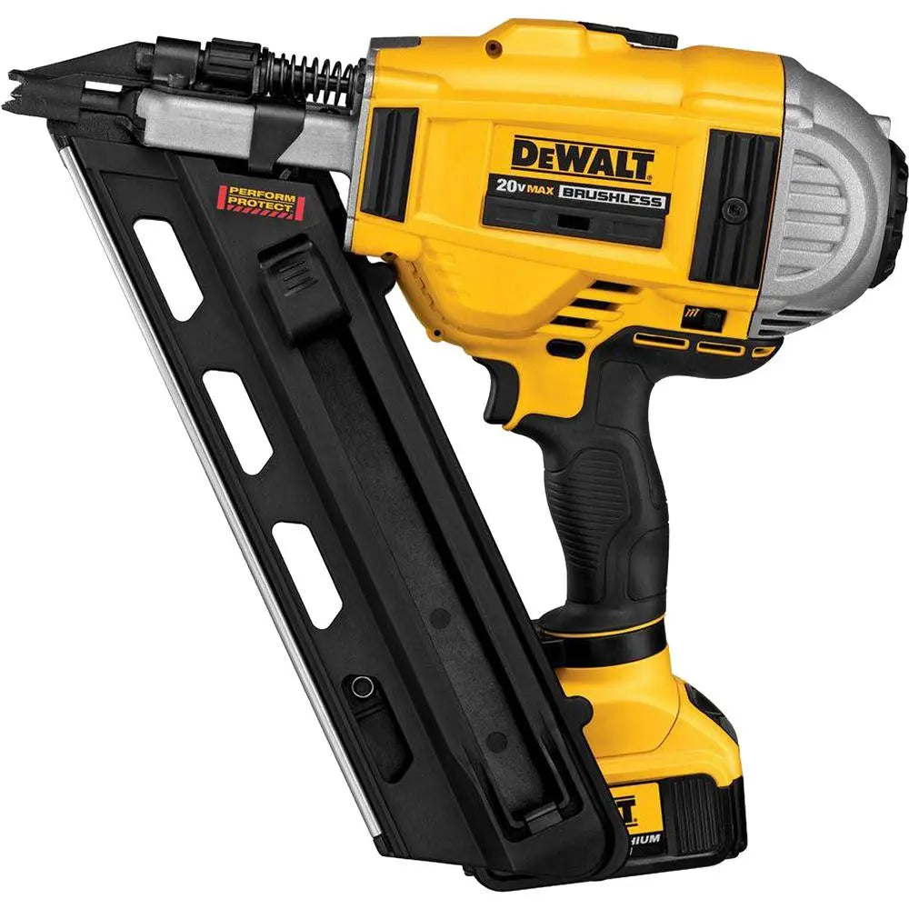 Open Box -  DEWALT 20-Volt MAX XR Lithium-Ion Cordless Brushless 2-Speed 33-� Framing Nailer DEWALTBullseye Deals