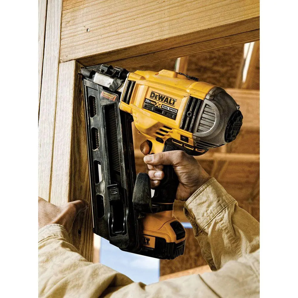 Open Box -  DEWALT 20-Volt MAX XR Lithium-Ion Cordless Brushless 2-Speed 33-� Framing Nailer DEWALTBullseye Deals