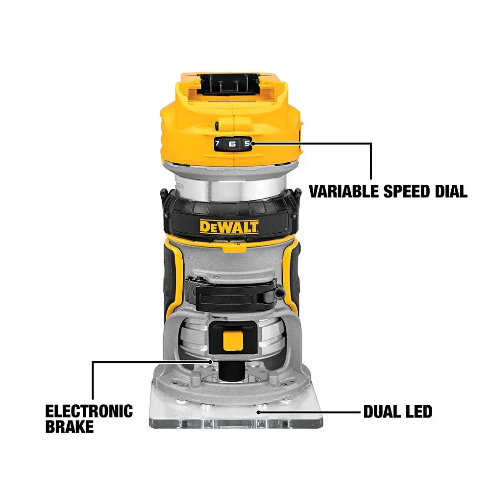 Open Box -  DEWALT 20-Volt MAX XR Lithium-Ion Cordless Brushless Router (Tool-Only) DewaltBullseye Deals