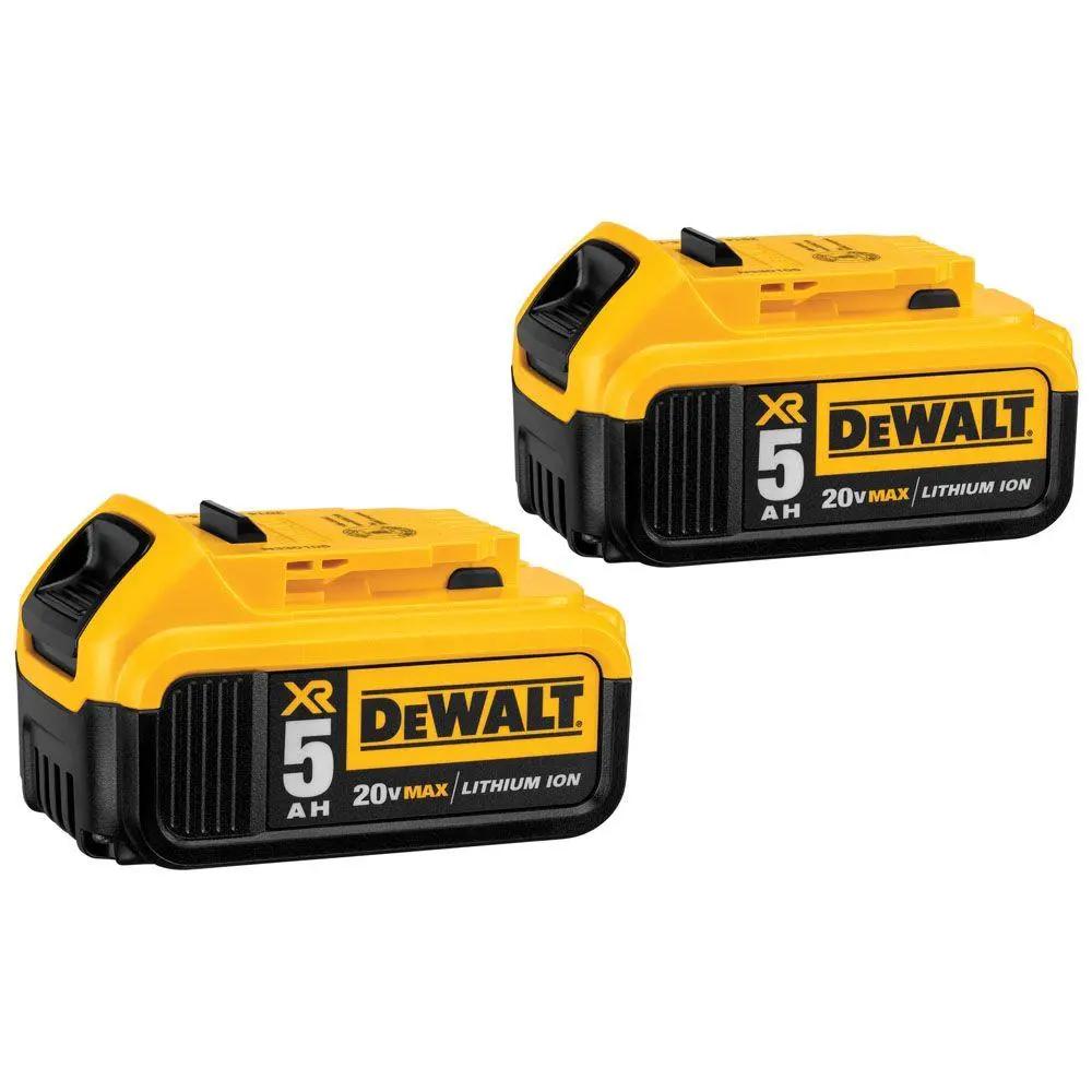 Open Box -  DEWALT 20-Volt MAX XR Lithium-ion Premium Battery Pack 5.0Ah (2-Pack) DEWALTBullseye Deals