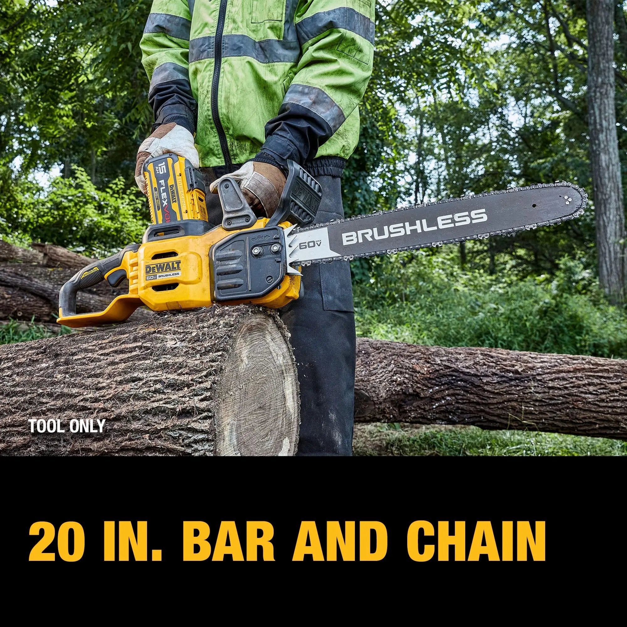 Open Box -  DEWALT 20 in. 60-Volt Electric Cordless Chainsaw (Tool-Only) DEWALTBullseye Deals