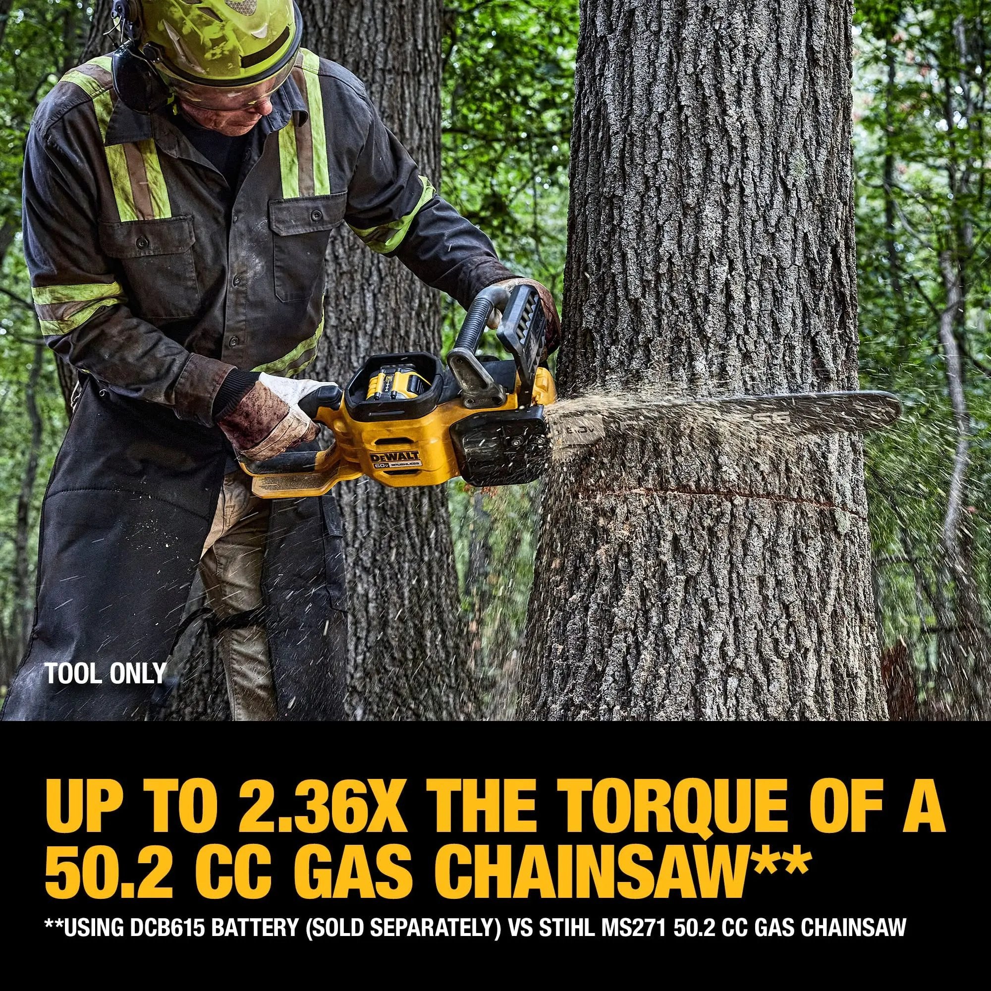 Open Box -  DEWALT 20 in. 60-Volt Electric Cordless Chainsaw (Tool-Only) DEWALTBullseye Deals