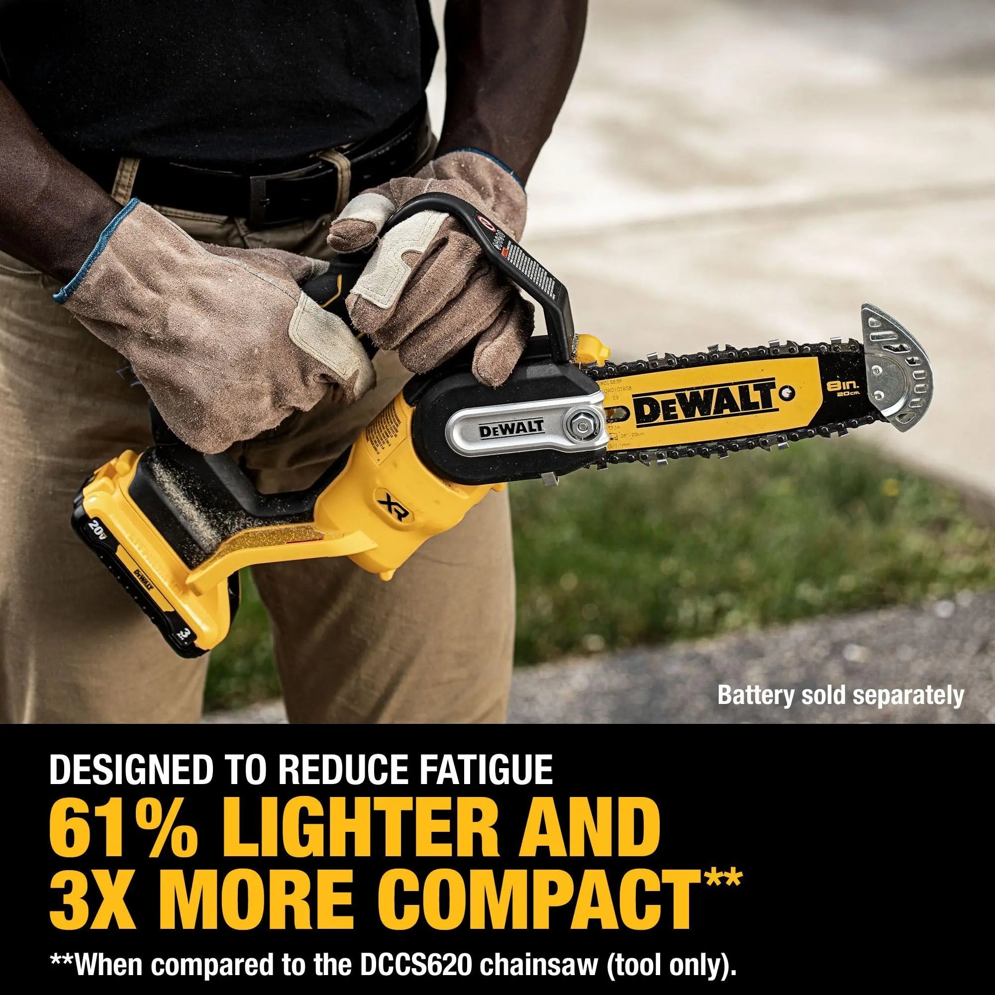 Open Box -  DEWALT 20V MAX 8-inch Pruning Chainsaw (Tool Only) DEWALTBullseye Deals