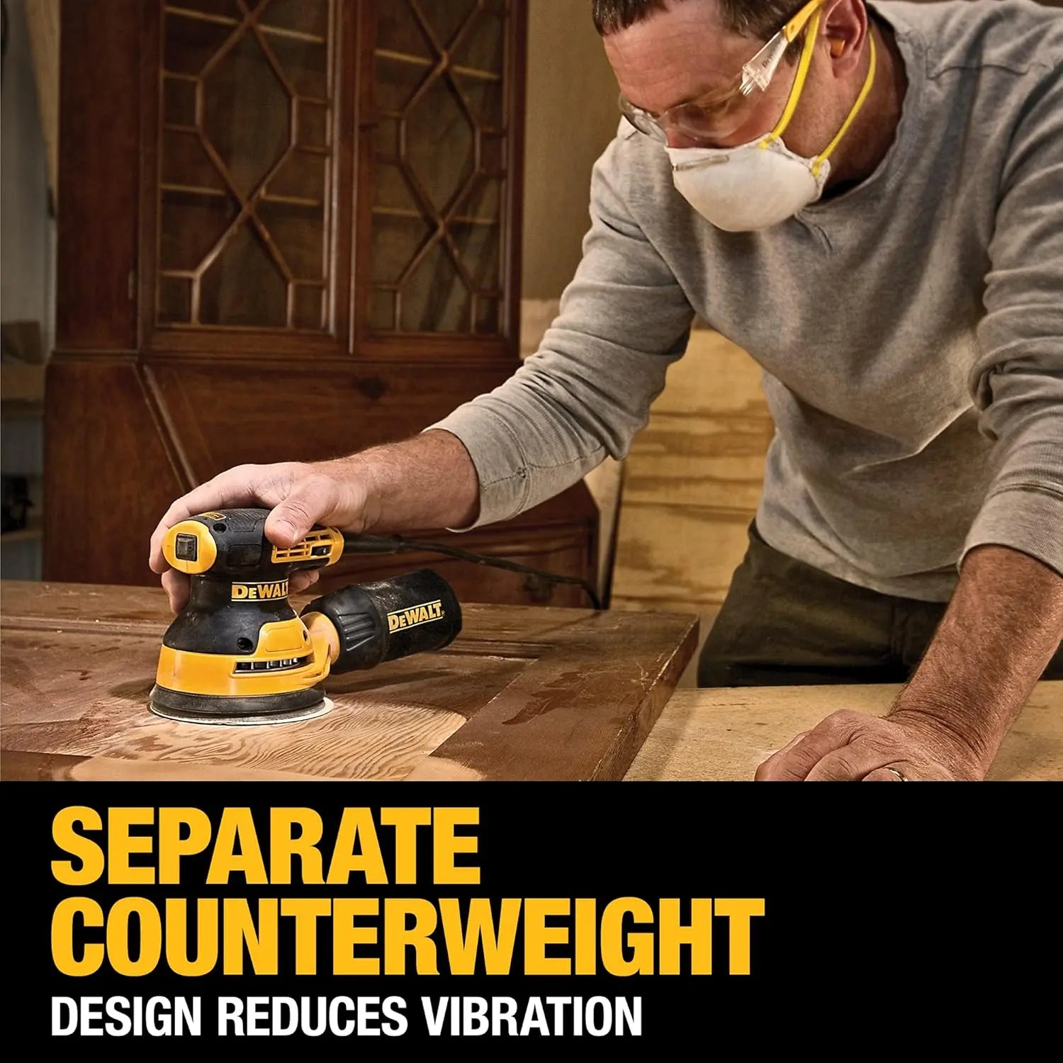 Open Box -  DEWALT 3 Amp Corded 5 in. Variable Speed Random Orbital Sander DEWALTBullseye Deals