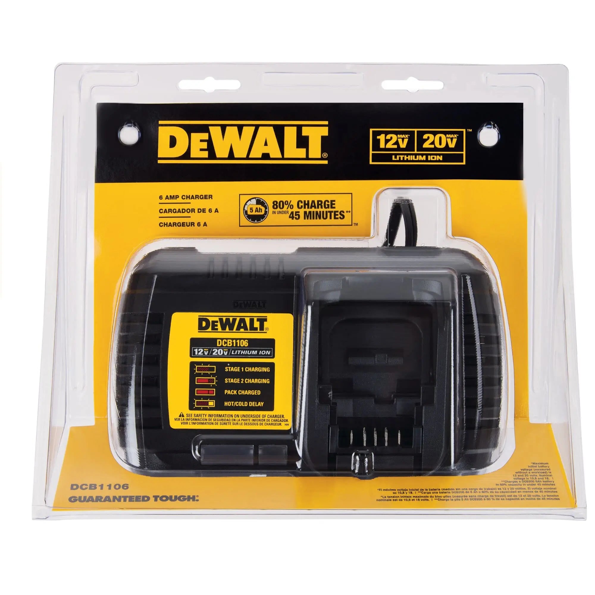 Open Box -  DEWALT 6 Amp Battery Charger DEWALTBullseye Deals
