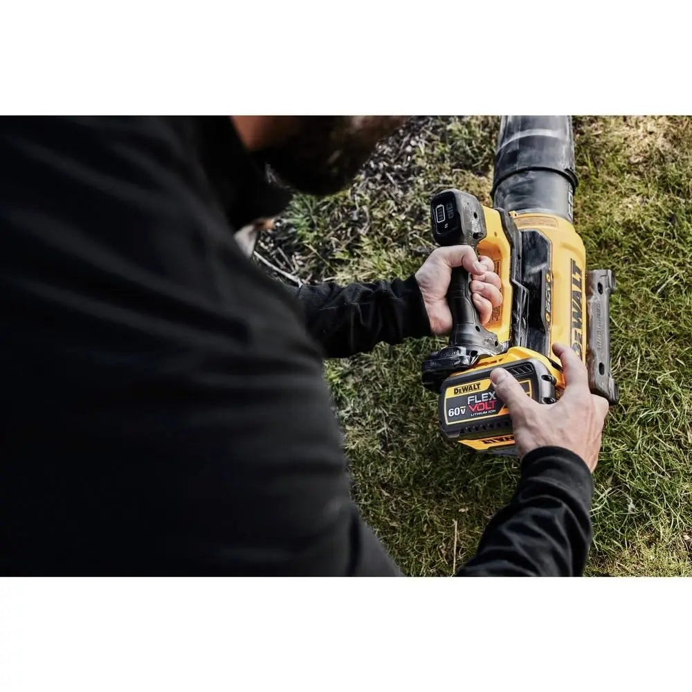 Open Box - DEWALT 60-Volt MAX 157 MPH 780 CFM Brushless Cordless Battery Powered Handheld Leaf Blower Kit with 12 Ah Battery and Charger DEWALTBullseye Deals