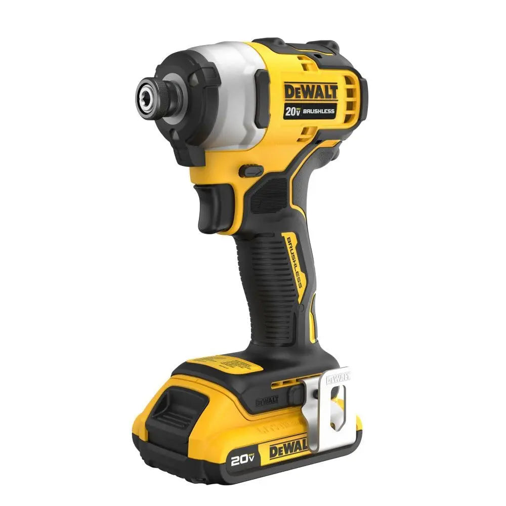 Open Box -  DEWALT ATOMIC 20V Max Lithium-Ion Brushless Cordless Compact 1/4 in. Impact Driver Kit with 2.0Ah Battery, Charger and Bag DEWALTBullseye Deals