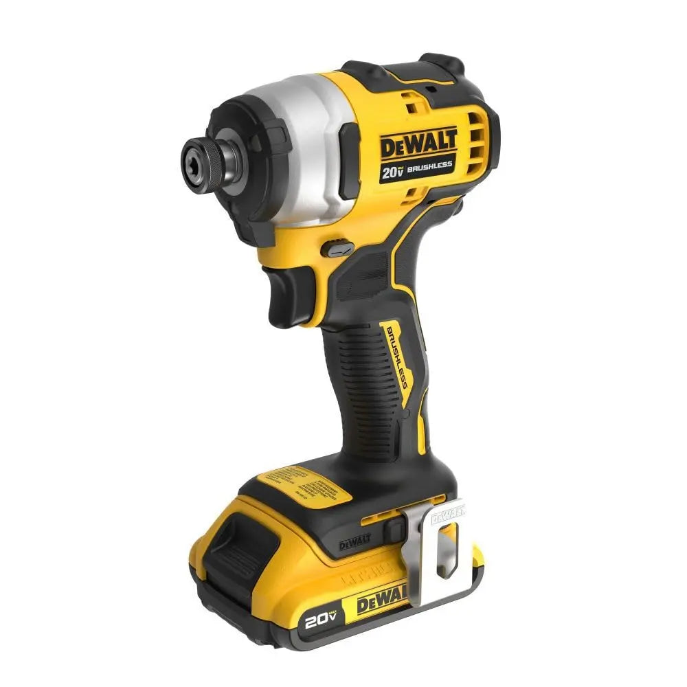 Open Box -  DEWALT ATOMIC 20V Max Lithium-Ion Brushless Cordless Compact 1/4 in. Impact Driver Kit with 2.0Ah Battery, Charger and Bag DEWALTBullseye Deals