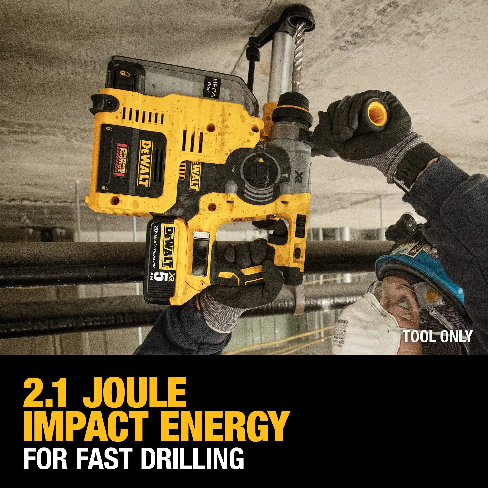 Open Box -  DEWALT Cordless 1" SDS-Plus Brushless L-Shape Rotary Hammer (Tool-Only) DEWALTBullseye Deals