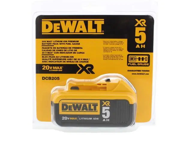 Open Box - DEWALT DCB205 20V MAX XR 5.0Ah Lithium Ion Battery-Pack DEWALTBullseye Deals