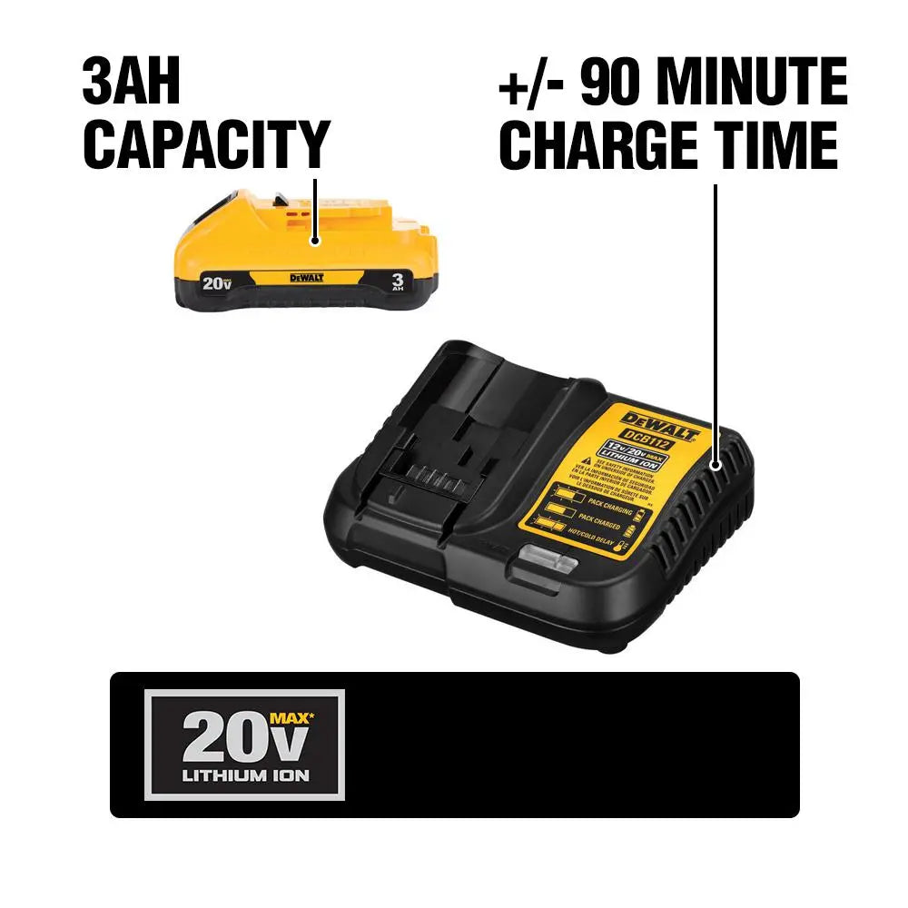 Open Box -  DEWALT DCB230C 20V Battery Pack 3.0Ah with Charger DEWALTBullseye Deals