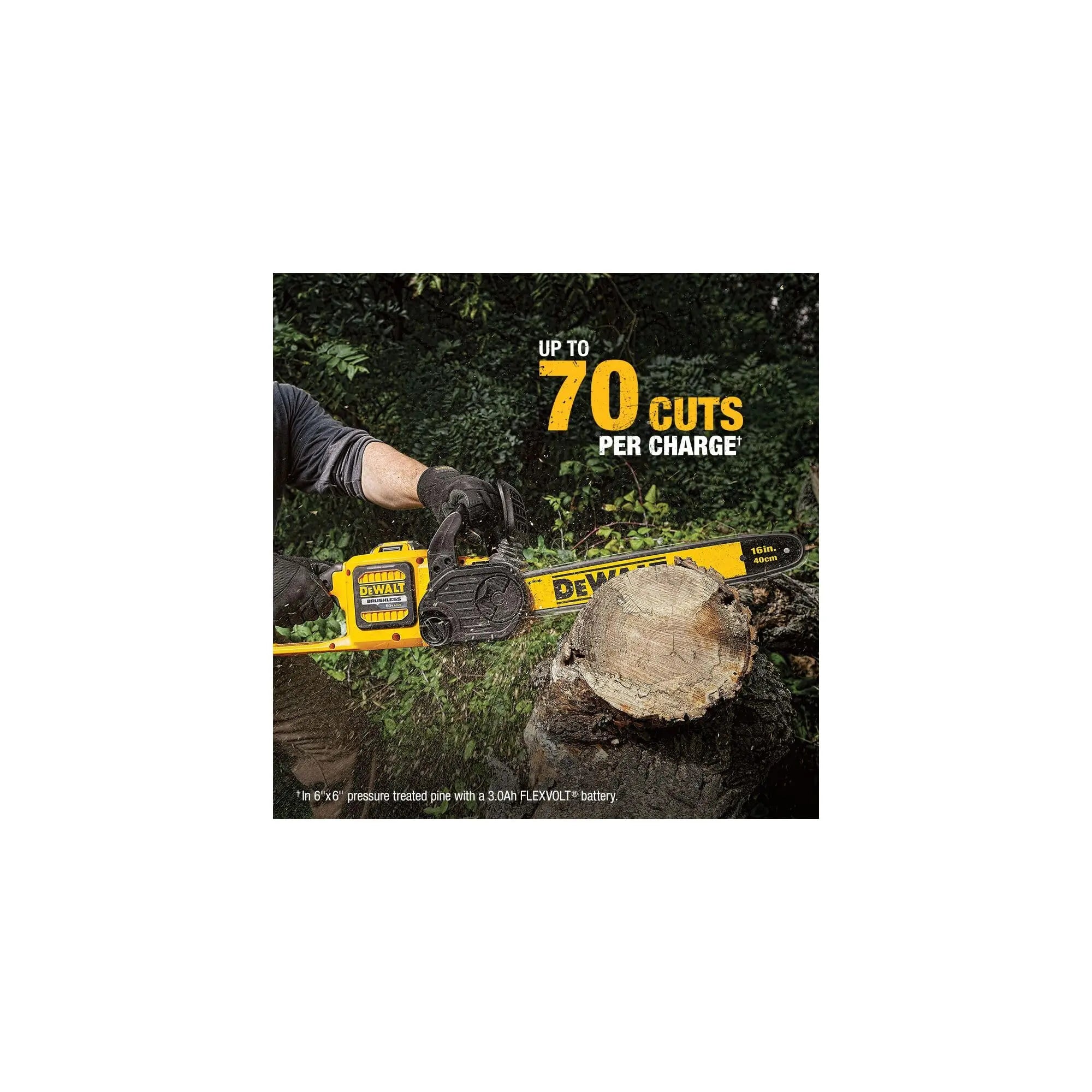 Open Box -  DEWALT DCCS670T1 60-Volt MAX Lithium-Ion Cordless FLEXVOLT 16 in. Chainsaw DEWALTBullseye Deals