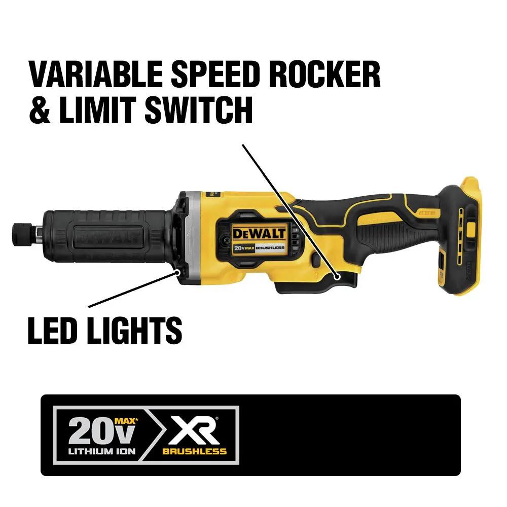 Open Box -  DEWALT DCG426B 20-V MAX XR Lithium-Ion Cordless Brushless Die Grinder Tool-Only DEWALTBullseye Deals