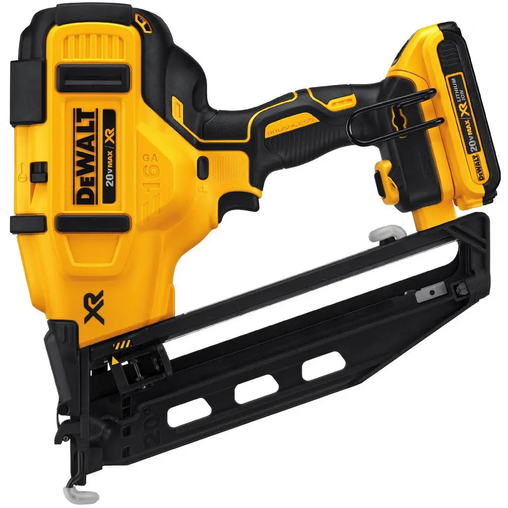 Open Box -  DEWALT DCN660D1 Cordless 20-Volt Max 16-Gauge Angled Finish Nailer Kit DEWALTBullseye Deals