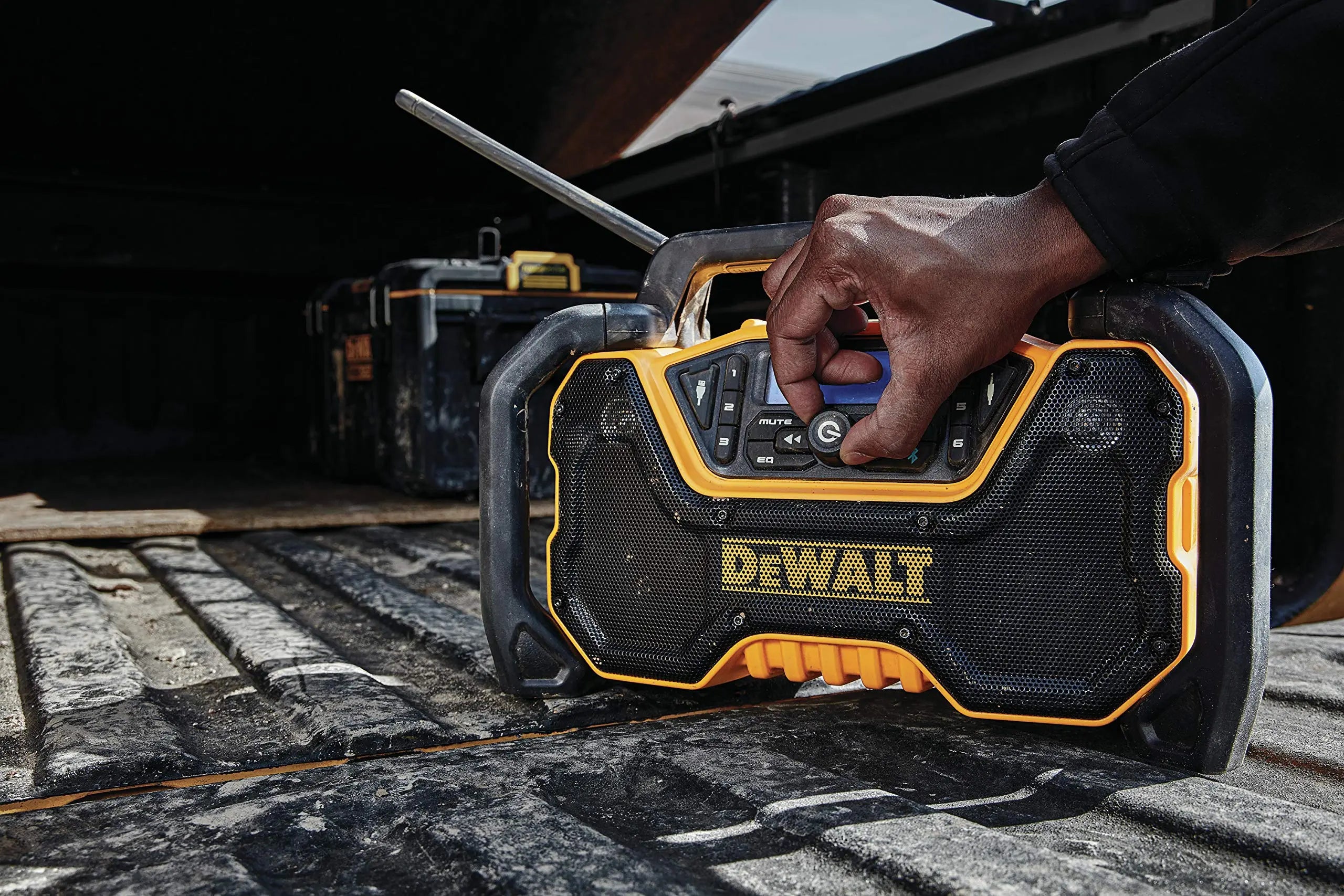 Open Box -  DEWALT DCR028B 20-Volt MAX Compact Bluetooth Radio (Tool Only) DEWALTBullseye Deals