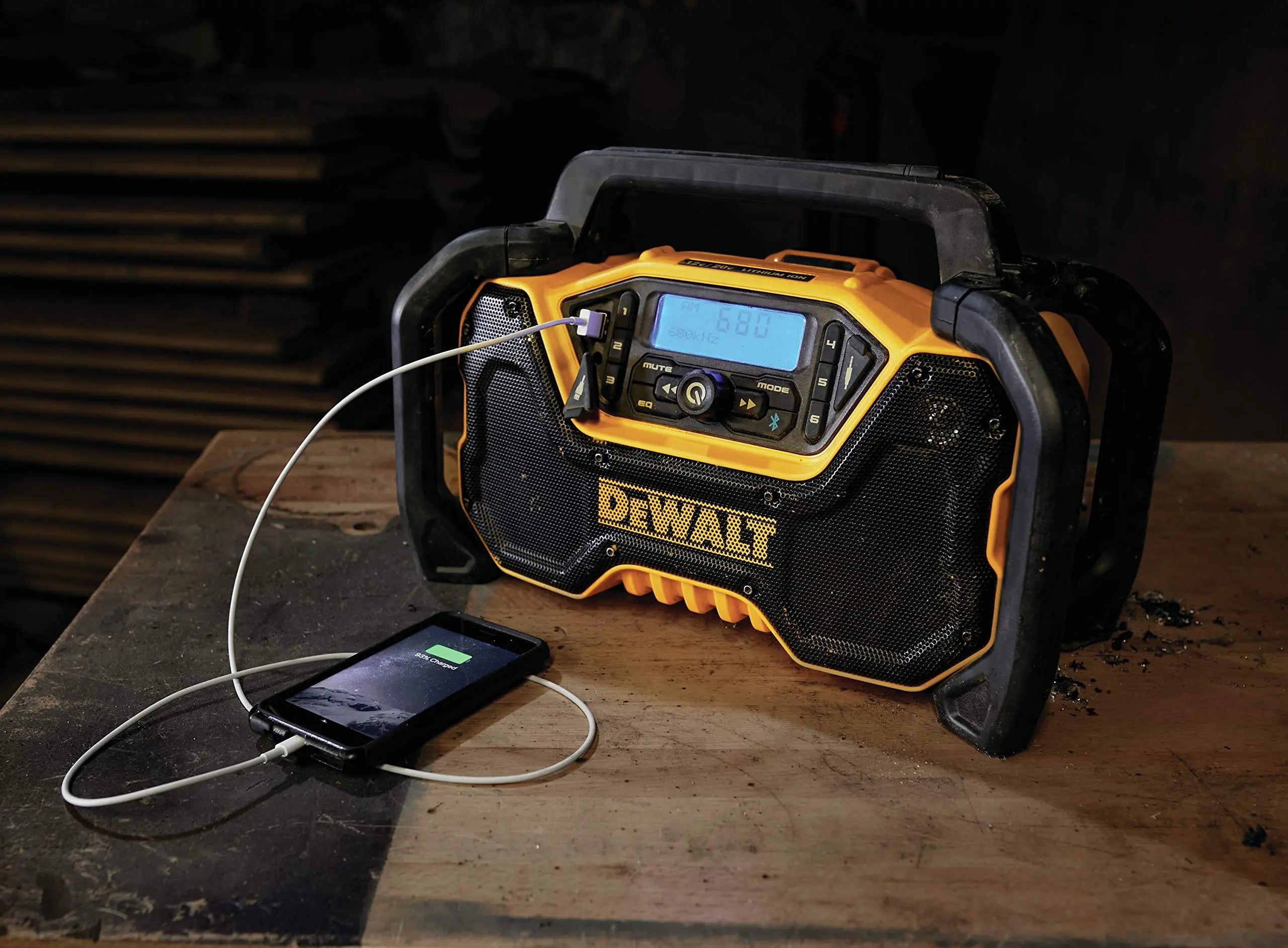 Open Box -  DEWALT DCR028B 20-Volt MAX Compact Bluetooth Radio (Tool Only) DEWALTBullseye Deals