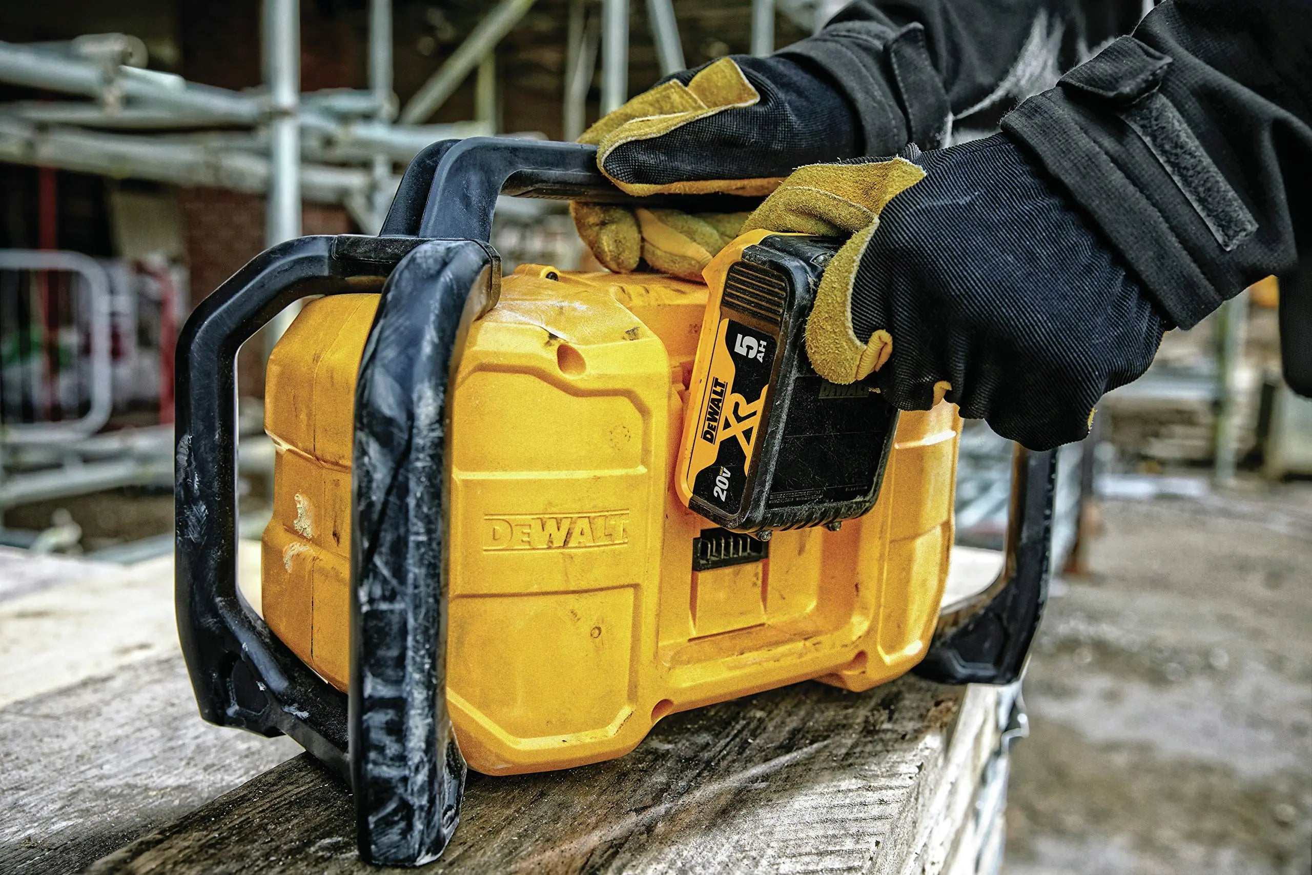 Open Box -  DEWALT DCR028B 20-Volt MAX Compact Bluetooth Radio (Tool Only) DEWALTBullseye Deals