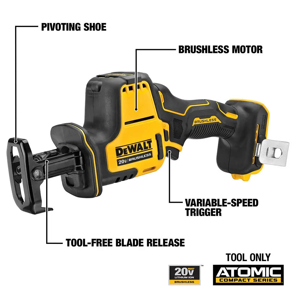 Open Box -  DEWALT DCS369B 20-Volt MAX Brushless Compact Reciprocating Saw (Tool-Only) DEWALTBullseye Deals