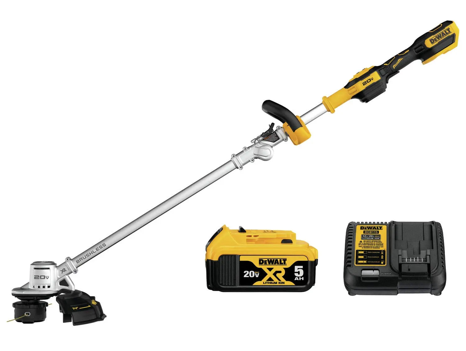 Open Box -  DEWALT DCST922P1 20-Volt MAX Lithium-Ion Brushless Cordless String Trimmer DEWALTBullseye Deals