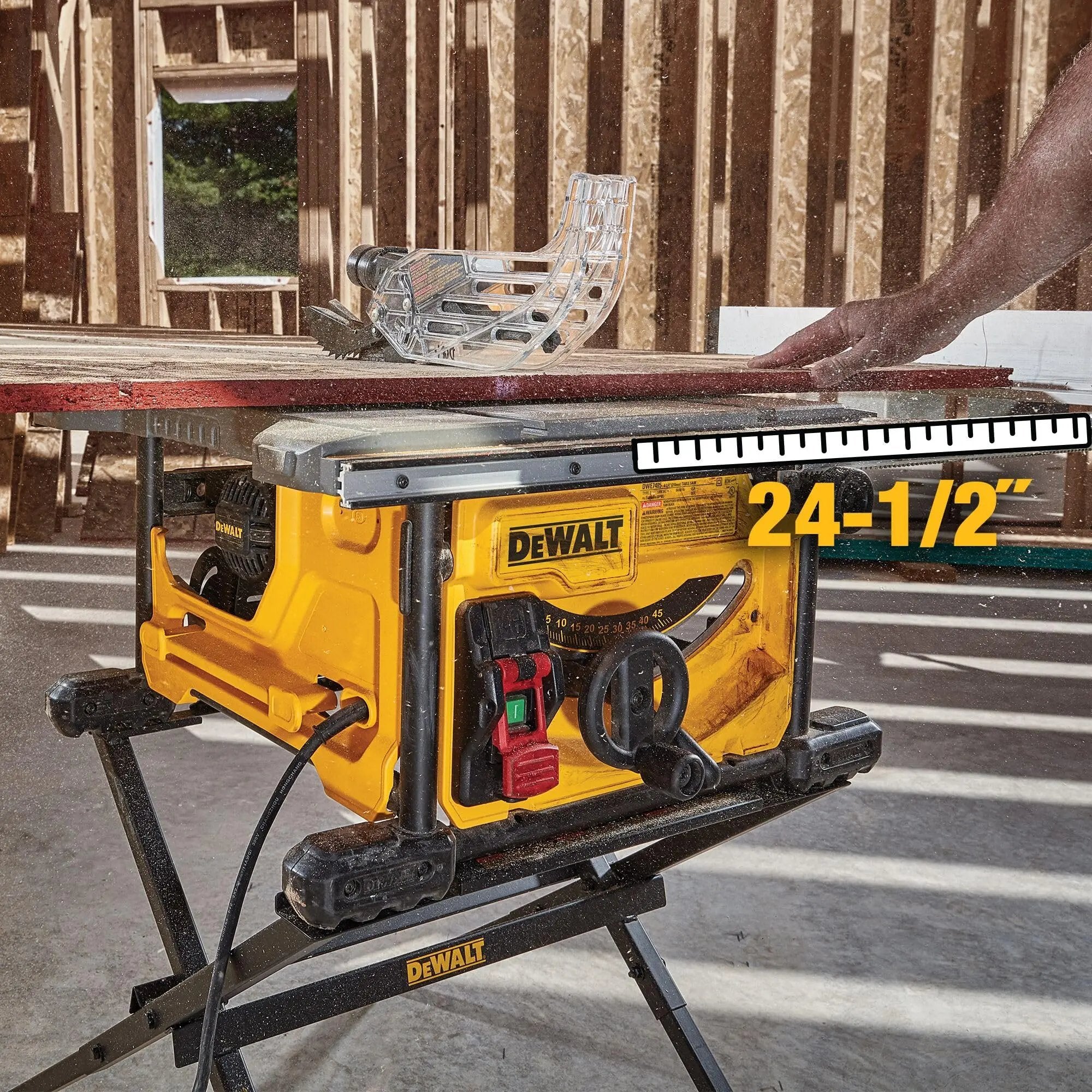 Open Box -  DEWALT DWE7485 8-1/4 in. Compact Jobsite Tablesaw DEWALTBullseye Deals