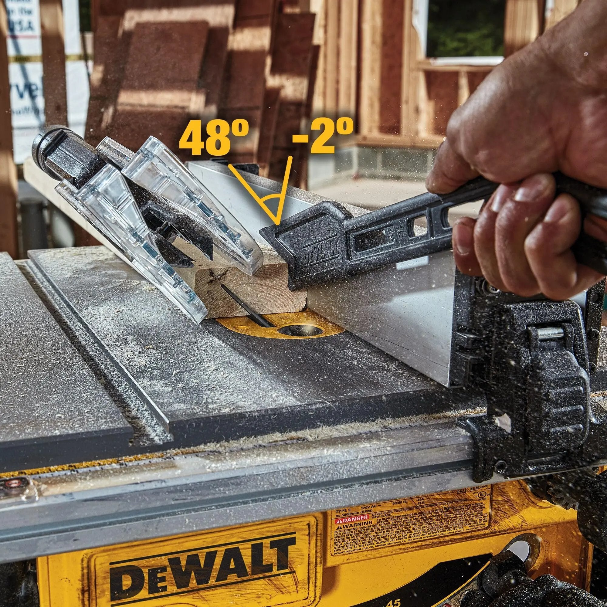 Open Box -  DEWALT DWE7485 8-1/4 in. Compact Jobsite Tablesaw DEWALTBullseye Deals