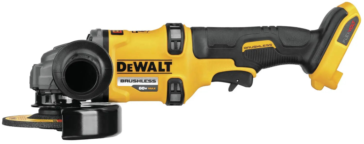 Open Box - DEWALT FLEXVOLT 60- -Volt MAX Cordless Brushless 4-1/2 in. - 6 in. Small Angle Grinder with Kickback Brake (Tool-Only) - Secondipity