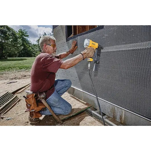 Open Box -  DEWALT Pneumatic 16-Gauge 1 in. Crown Lathing Stapler DEWALTBullseye Deals